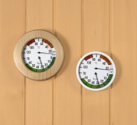 Klimamesser für Sauna/Vital/infrarot weiß 120 mm