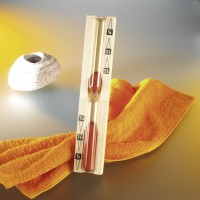 Sanduhr 15 Min mit rotem Sand