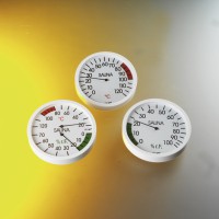 Hygrometer 120 mm weiß für Sauna