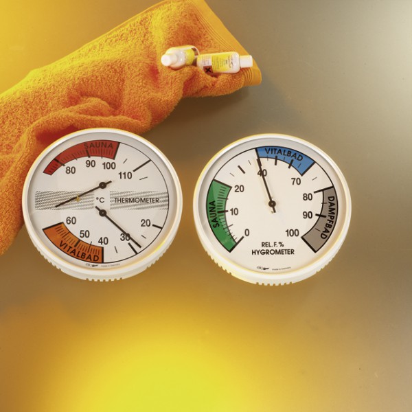 Doppel-Thermometer Sauna/Vitalbad 160 mm