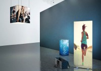 LED-Leuchtrahmen mobil - beidseitig beleuchtet